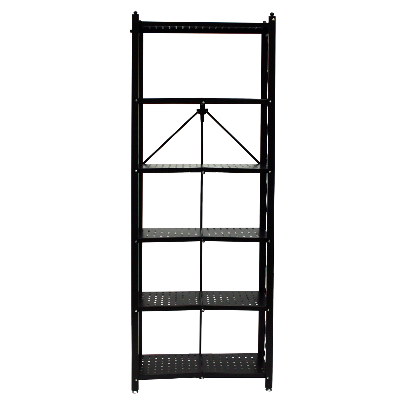 Origami RB Series: Foldout 6-Shelf Modern Perforated Bookcase (OB)-Random Color