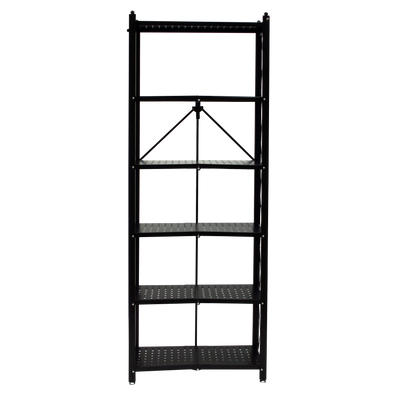 Origami RB Series: Foldout 6-Shelf Modern Perforated Bookcase (OB)-Random Color