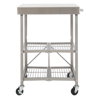 THE RBT - FULLY STAINLESS STEEL FOLDABLE KITCHEN CART WITH WHEELS