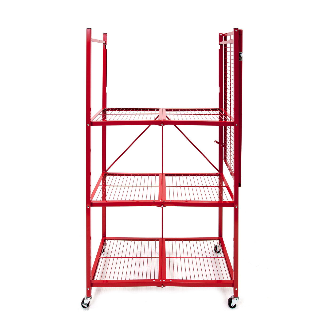 The R5 - Foldable 4-Tier Storage Rack On Wheels. Large Heavy-Duty Model.