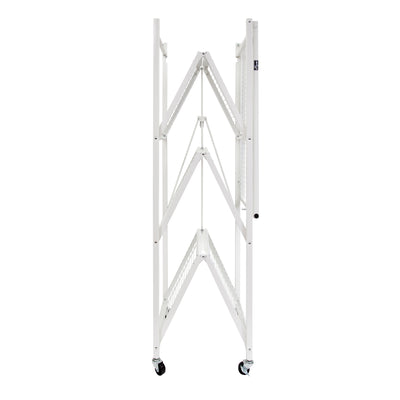 The R5 - Foldable 4-Tier Storage Rack On Wheels. Large Heavy-Duty Model.