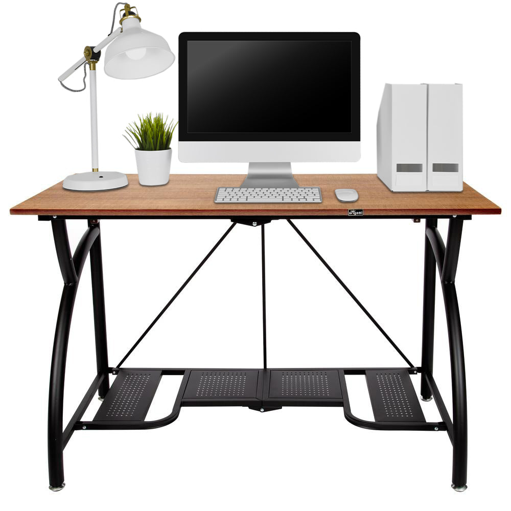 Large Foldout Two-Shelf Desk