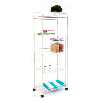 5-Tier Multi-Purpose Storage Rack with Baskets