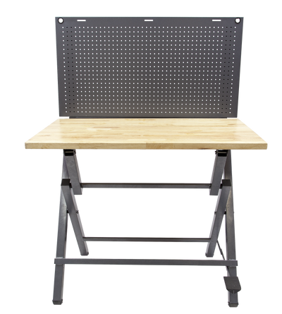 Origami x Mighti Collaboration - Folding Workbench with Pegboard