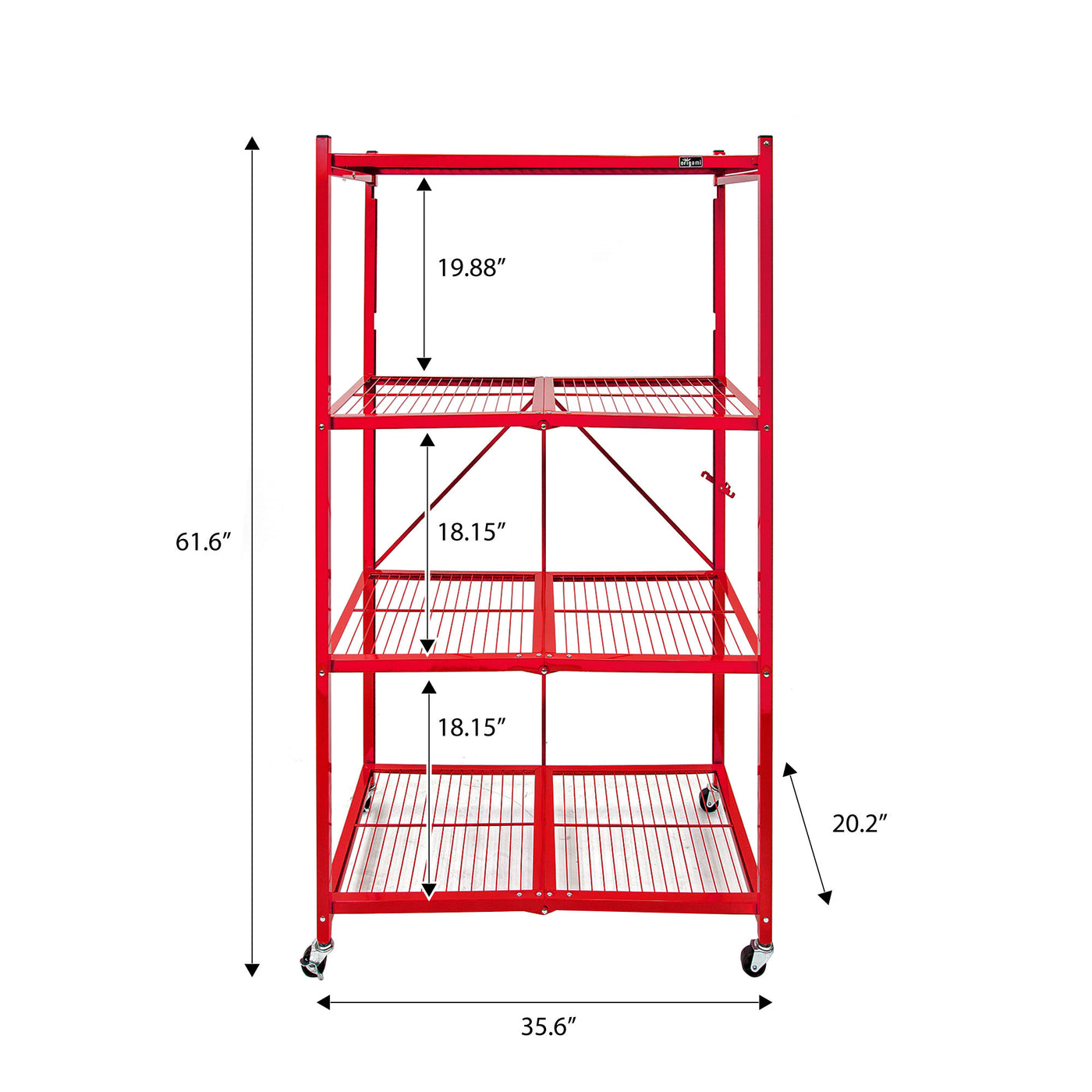 R5 Series: 4-Shelf Large Storage Rack-2 pack