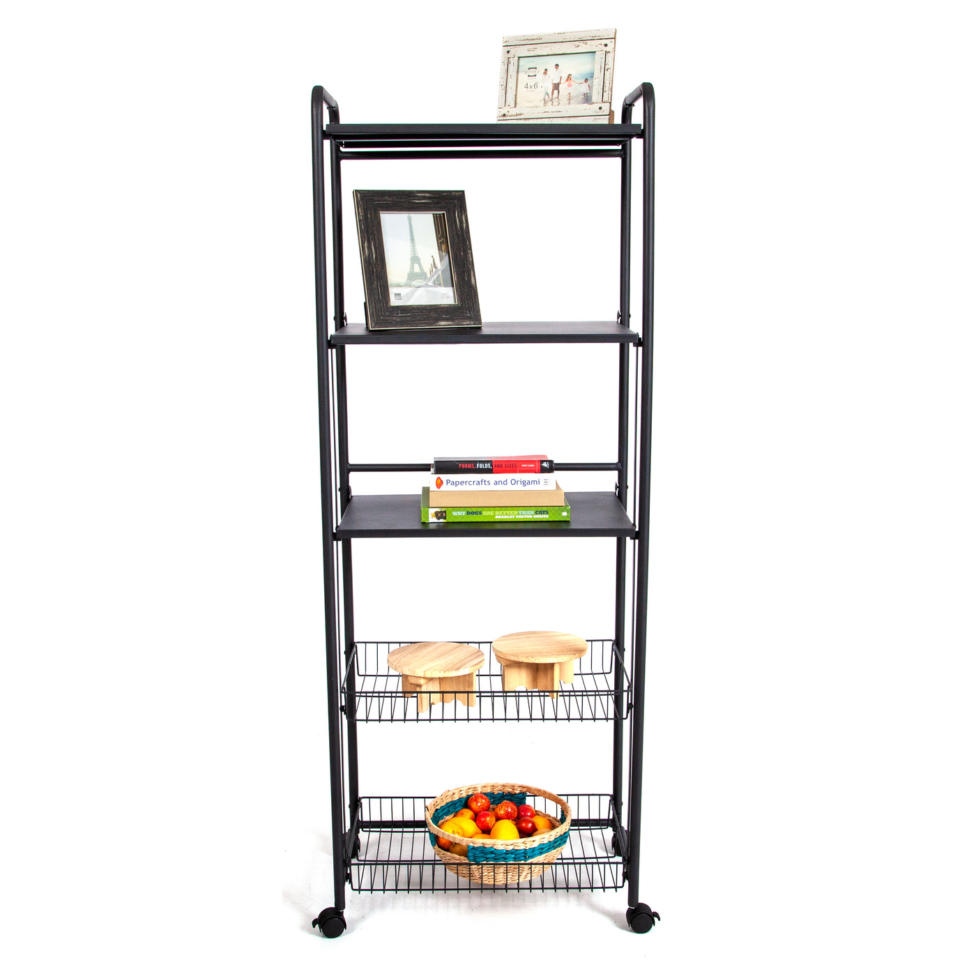 5-Tier Multi-Purpose Storage Rack with Baskets