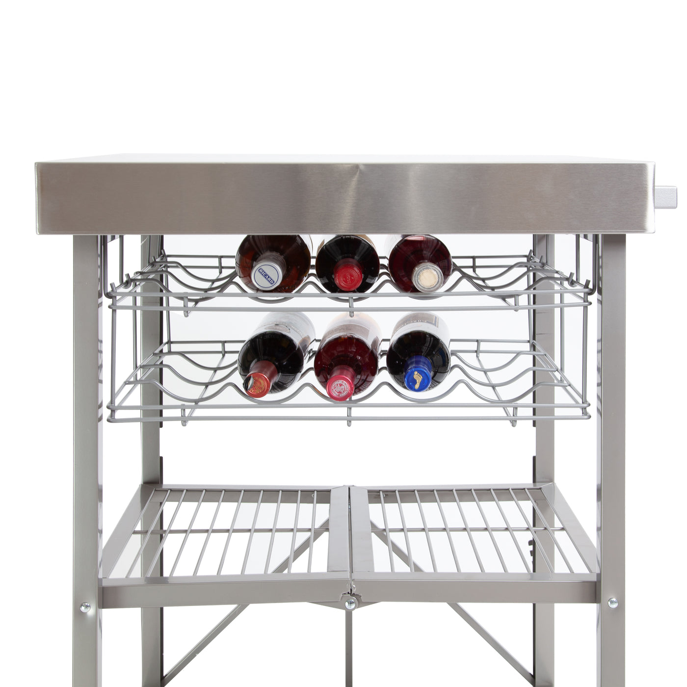 Double Wine Rack for Kitchen Cart