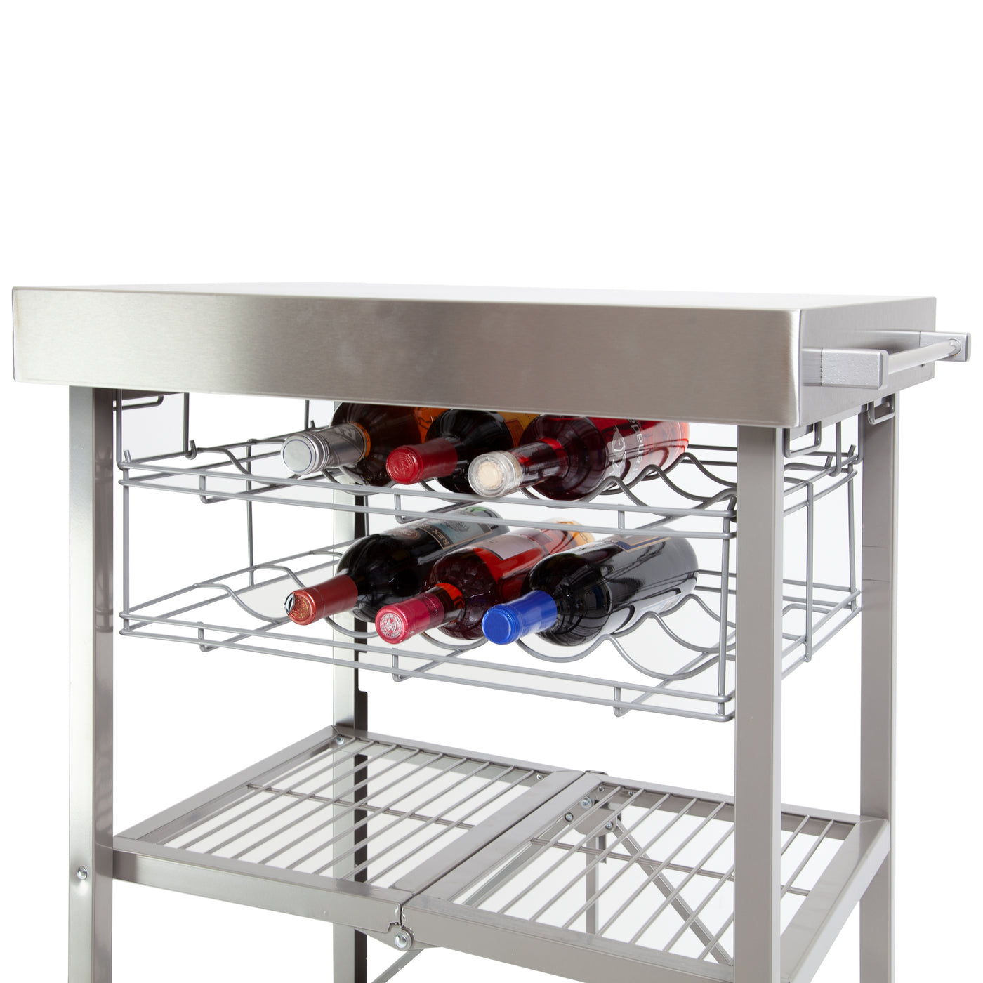 Double Wine Rack for Kitchen Cart