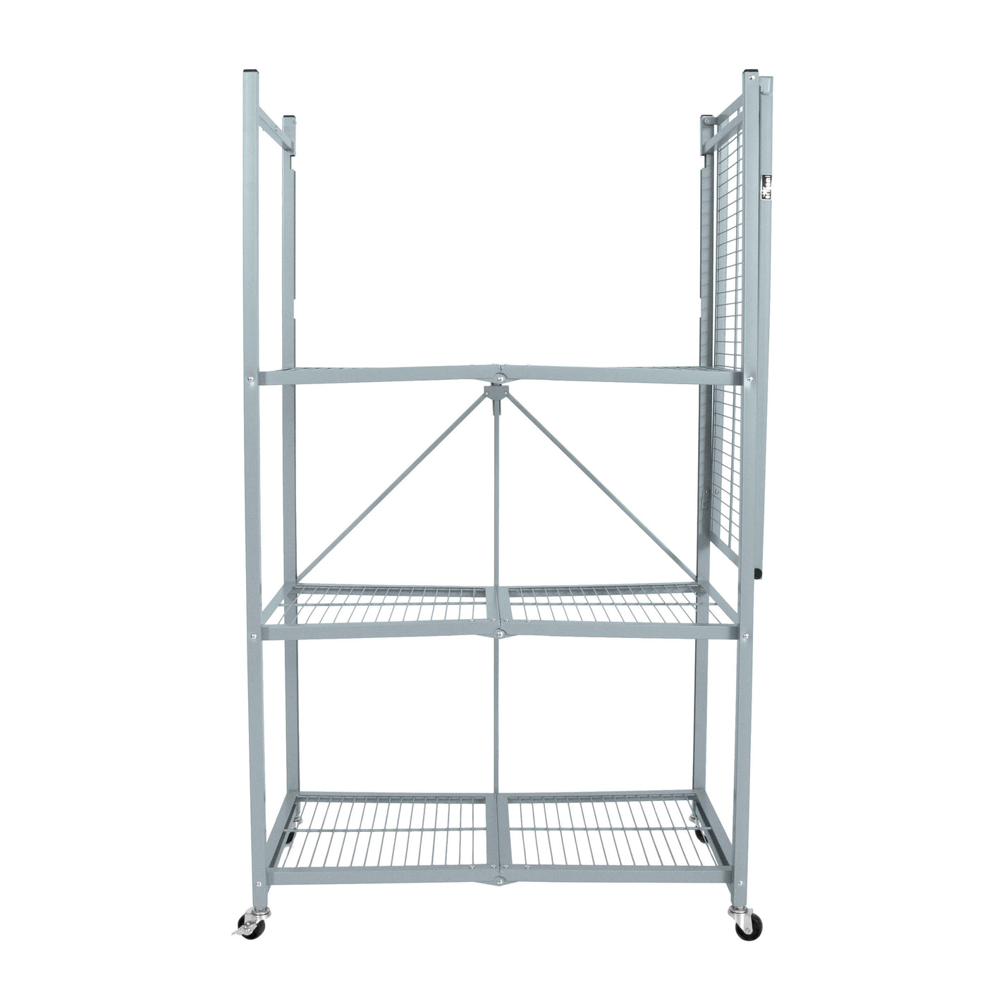 The R5 - Foldable 4-Tier Storage Rack On Wheels. Large Heavy-Duty Model.