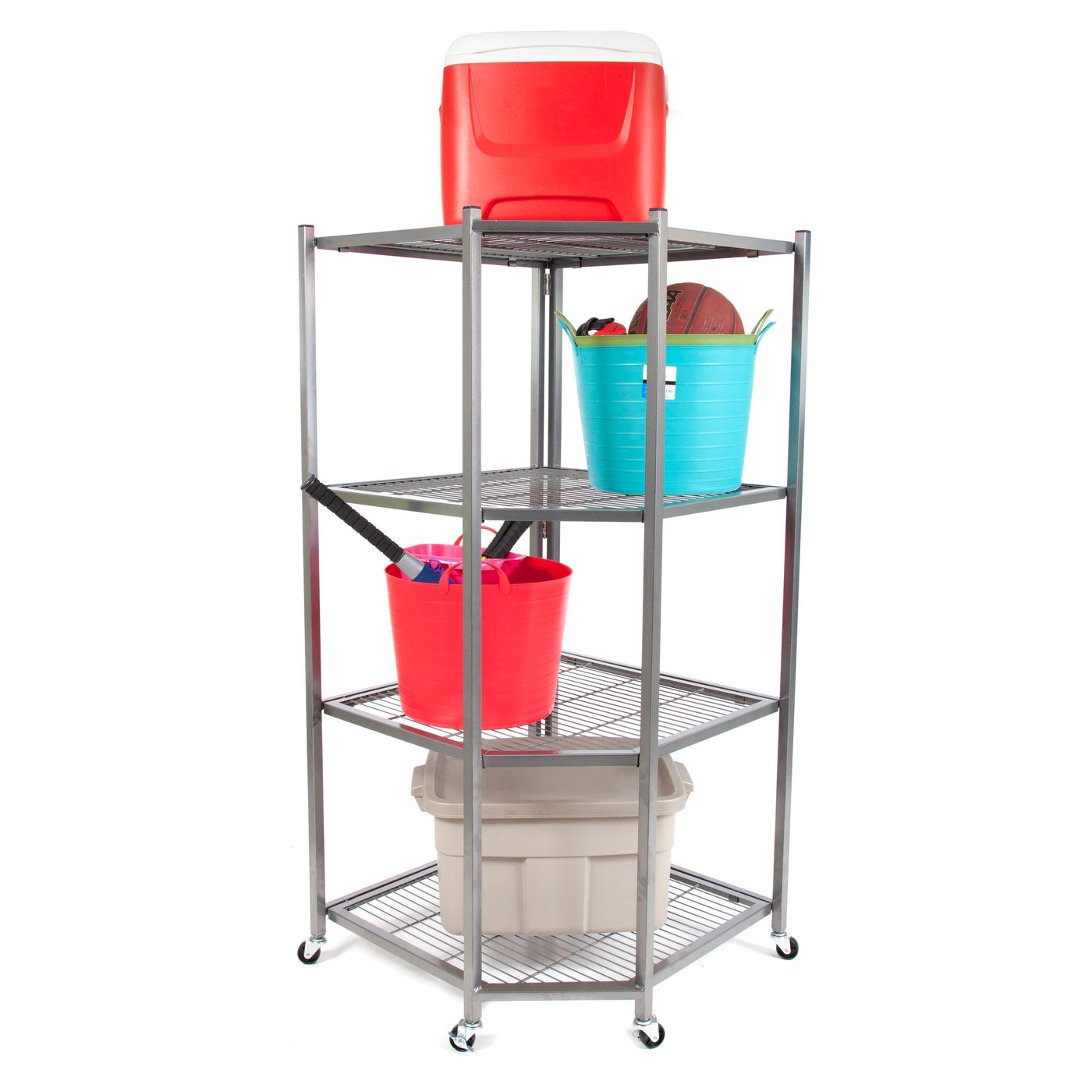 R5 Series: 4-Shelf Large Corner Rack